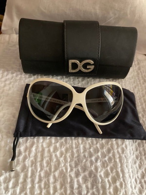 Dolce Gabbana sunglasses used, white color