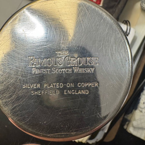 Whisky glass carved Famous Grouse like new