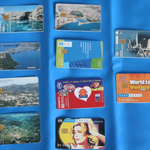 Open used phone cards, pack of 110 pieces