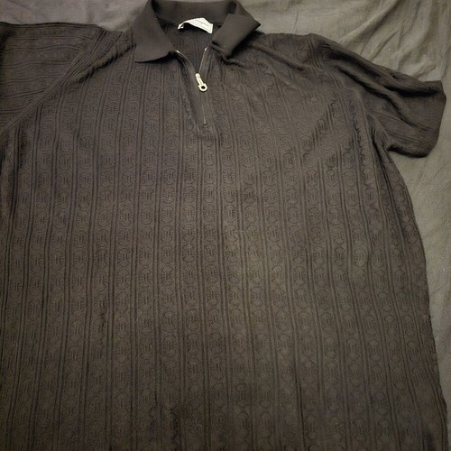 Salvatore Ferragamo men polo used, XXL, black