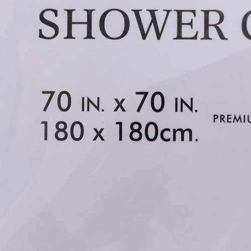 Fabric shower curtains new, set of 2 pieces 180x180 cm