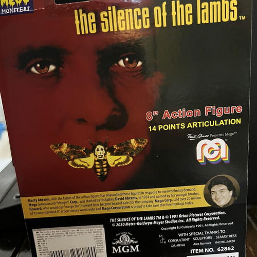 Mego 8" Hannibal Lecter action figure new, The Silence of the Lambs