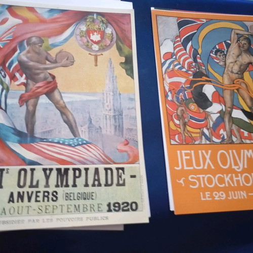 Olympic posters used, box set 1896-2004
