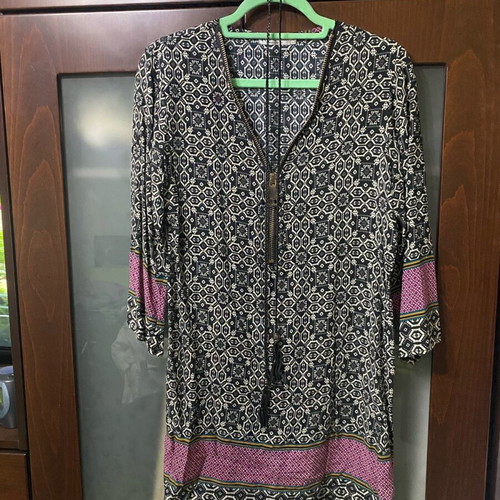 Blouse dress like new size small/medium multicolored