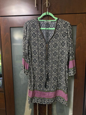 Blouse dress like new size small/medium multicolored