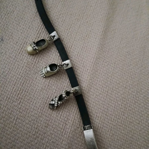 Rubber bracelet with charms like new