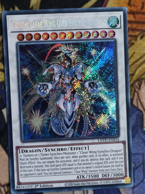 Crystal Clear Wing Over Synchro Dragon κάρτα Yu-Gi-Oh!