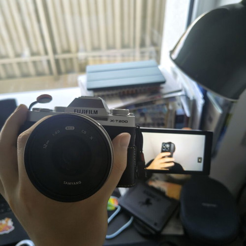 Fujifilm XT-200 camera body with Samyang 12mm f/2.0 NCS lens