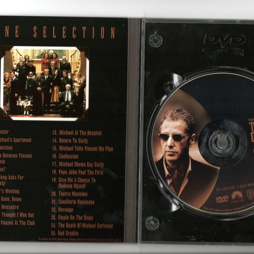 The Godfather DVD collection used with three movies and special features