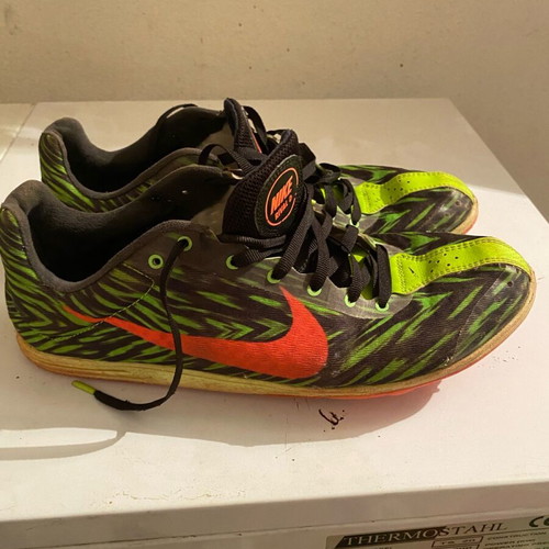 Nike running shoes used, size 43, multicolor with spike key and bag