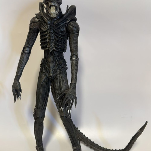 Alien figure refurbished, 80cm length with tail, 50cm height