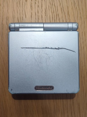 Nintendo Game Boy Advance SP shell with original screen used