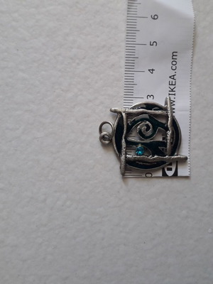 Pendant element new, blue and gray