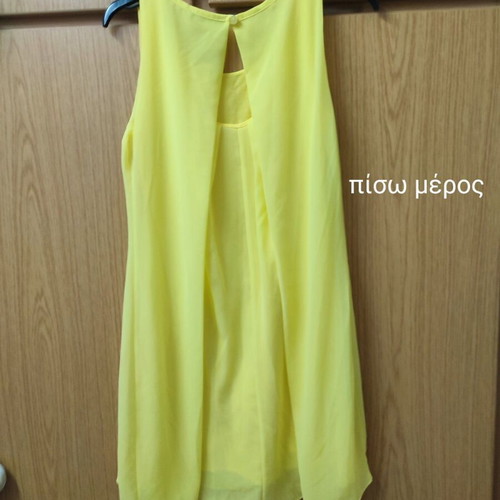 Short yellow dress like new, size S