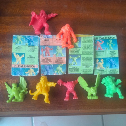 Monster in My Pocket figures used, pack of 7 pieces