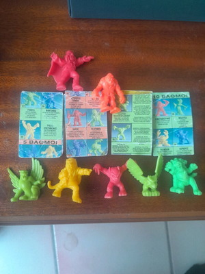 Monster in My Pocket figures used, pack of 7 pieces