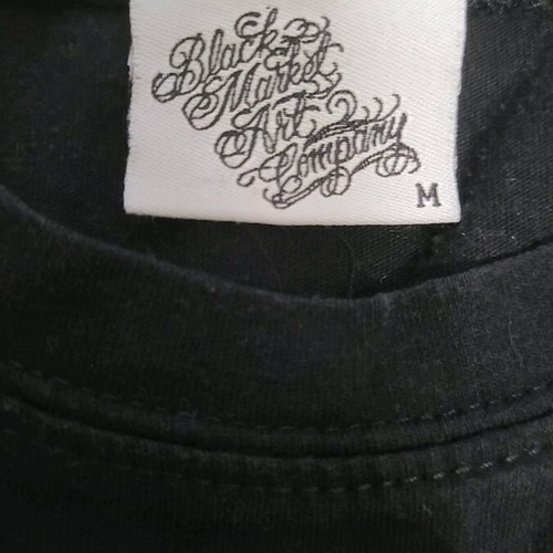 Alt tshirt size M used, cotton, black multicolor