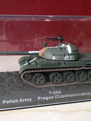 Μοντέλο άρματος μάχης T-55A σαν καινούργιο, Πολωνίας 1:72 DeAgostini
