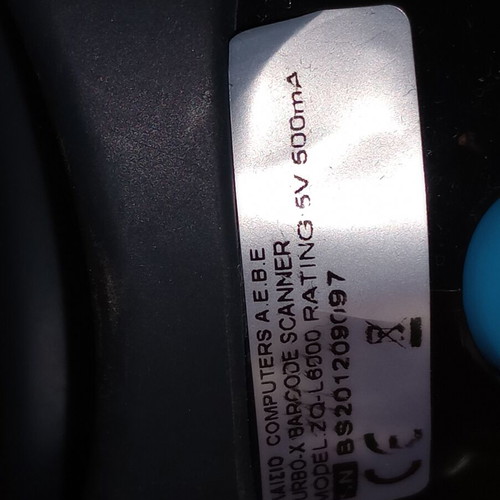 Bar code reader Turbo X used, USB connection
