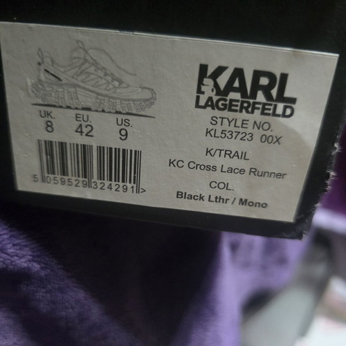 Karl Lagerfeld sneakers size 42 new, black