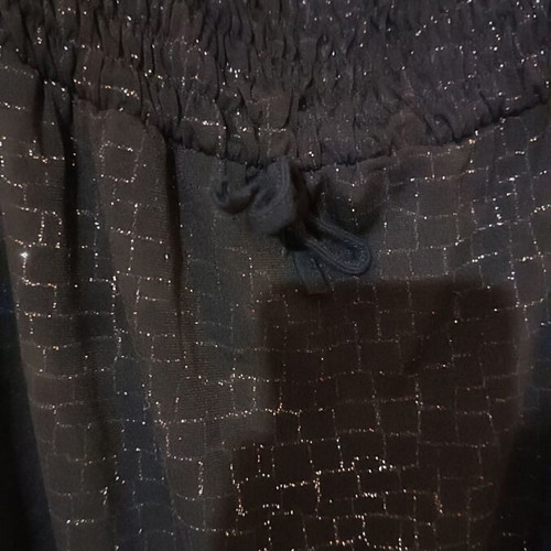 Midi strapless dress with integrated cotton bolero, like new, black with silver