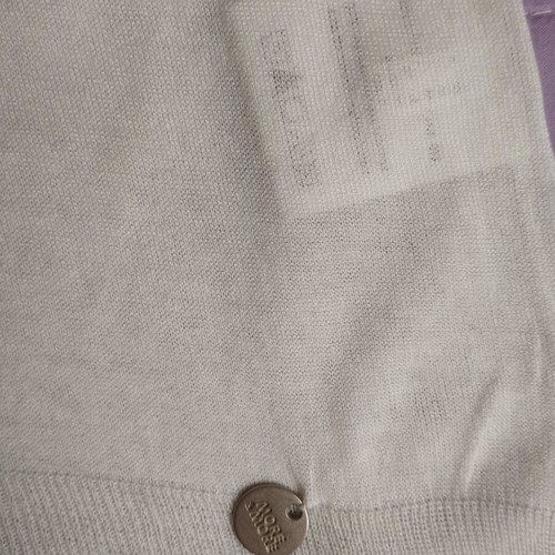 More & More sleeveless knitted top with hood like new, white, size M