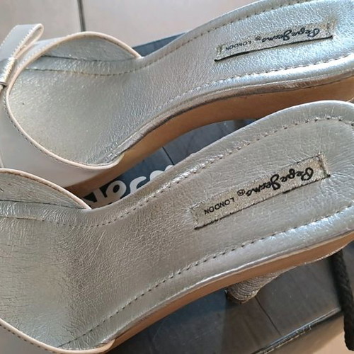 Mules Pepe Jeans used, white and silver, size 38