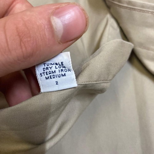 Ralph Lauren Oxford Long Shirt XXL, brown with dark blue pony