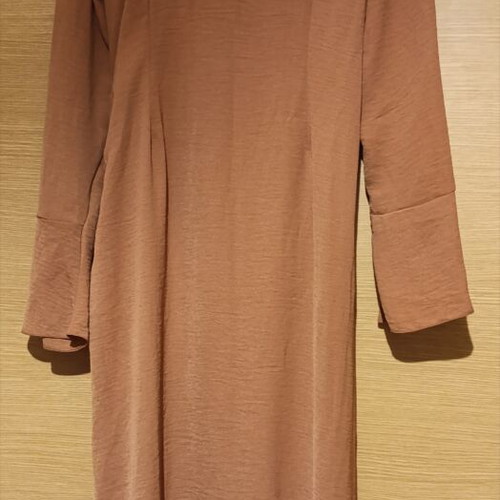 Long dress ASOS like new, autumn wrap in muted apple shade