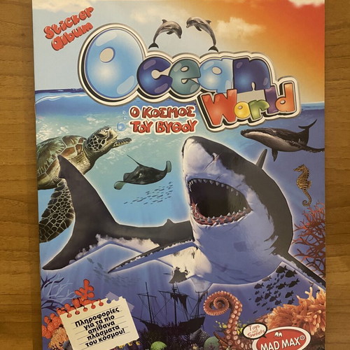 Sticker album Ocean World by Mad Max like new, complete