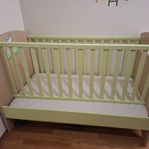 Baby bed and children's wardrobe set