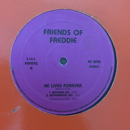 Friends of Freddie He Lives Forever Maxi Single used, 1992 Italy