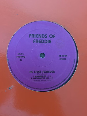 Friends of Freddie He Lives Forever Maxi Single used, 1992 Italy