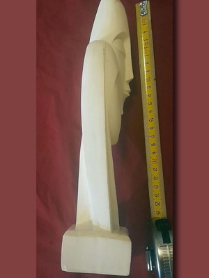 Άγαλμα ζευγαριού Devotion από αλάβαστρο, 30 εκ., μοντέρνα τέχνη