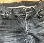 Zara black pants size 38 used with button damage