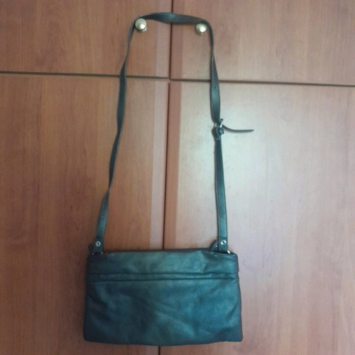 Alexi Andriotti bag used, dark brown metallic shoulder
