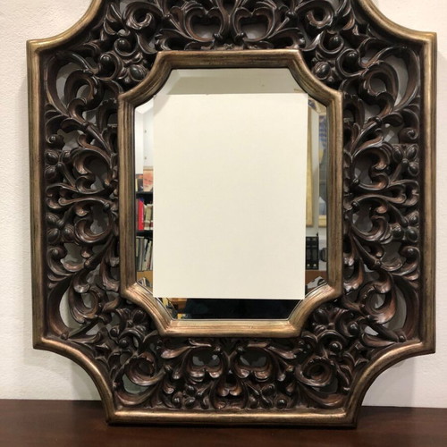 Wood Carved Mirror new, size 67x77 cm