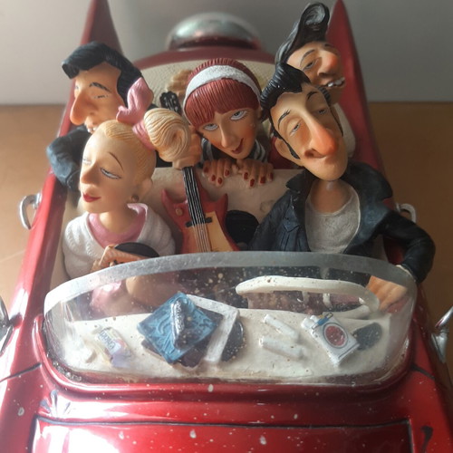 Guillermo Forchino The Fabulous Fifties sculpture used, red cabriolet