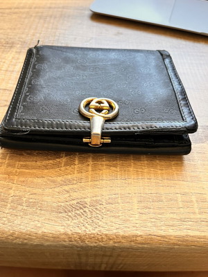 Gucci vintage wallet refurbished, black