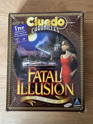 PC Cluedo Chronicles Fatal Illusion Big Box used with manual