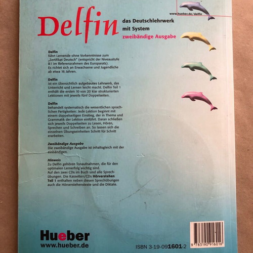 Delfin A1 A2 Lehrwerk for German as a Foreign Language used, volume 1