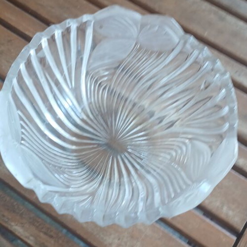2 glass decorative items, vintage