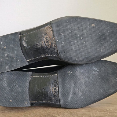 Tod's men's shoes size 41 used, black leather
