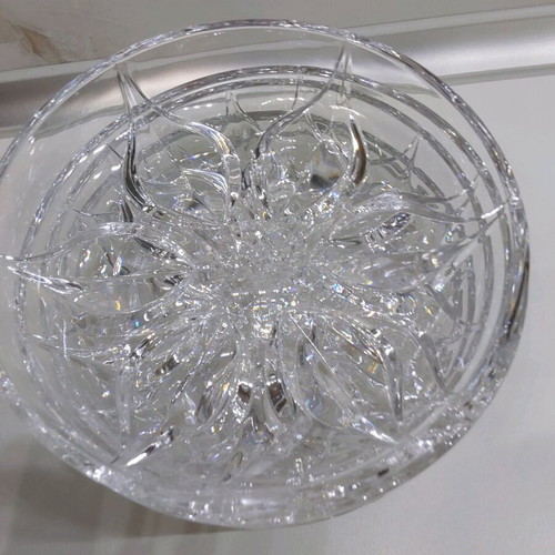 Crystal cake plates like new, set of 6 pieces