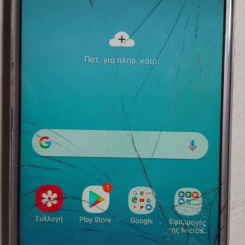 Samsung Galaxy J3 SM-J330F/D 2017 μεταχειρισμένο με σπασμένο τζάμι οθόνης