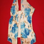 Halter Top Like New With Blue Floral Print Size M