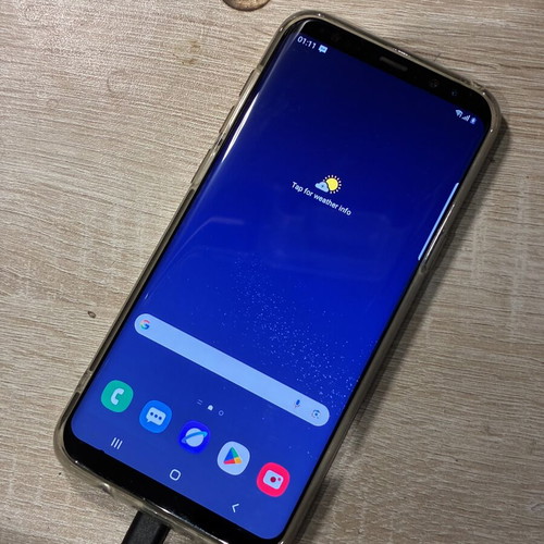 Samsung Galaxy S8 used, no back glass, 64GB, black