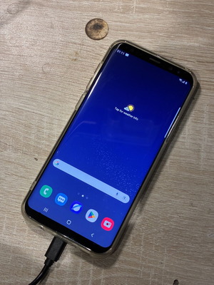 Samsung Galaxy S8 used, no back glass, 64GB, black