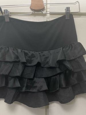 Vintage mini skirt used, black, size S/M