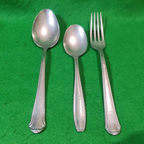 Set of 3 used spoons and fork Xenia 1968 Nissiotis & Afentakis